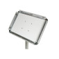 Stainless Steel Angled Sign Stand -A4 Snap Frame
