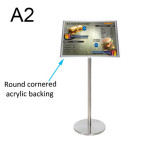 Deluxe Angled Floor Menu Stand - A2 Landscape