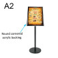 Deluxe Angled Floor Menu Stand - A2 Portrait