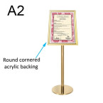 Deluxe Angled Floor Menu Stand - A2 Portrait