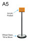 Vertical Euro Sign Stand - A5 Landscape