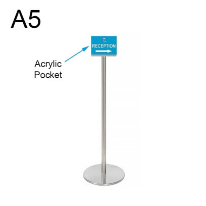 Vertical Euro Sign Stand - A5 Landscape