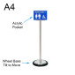 Vertical Euro Sign Stand - A4 Landscape