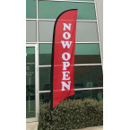 Now Open Pre-made Open Flag Banner / Pre-Printed Advertising Sign Flag Banner