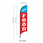 Sea Food Sign Flag