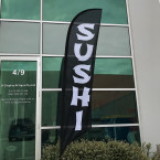 Sushi Feather Flag