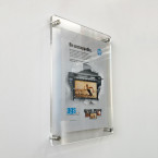 A1 Acrylic Poster Holders Sign Frame with Rounded Corners