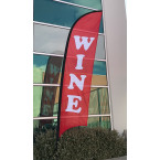 Wine Flag / Wine Pre-made Advertising Feather Flag / Promotion Wine Flag - Ready to Ship