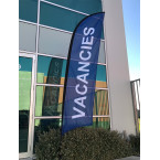 Vacancies Flag / Motel Advertising Flag / Feather Flag - Blue