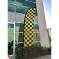 Checked Flag / Checked Black-Yellow Flags / Outdoor Flag / Feather Flag