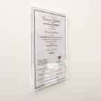 Full-View Acrylic Sign Holder - 4x6 Inch