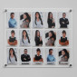 Acrylic Staff  Photo Board with 3x4 Pocket
