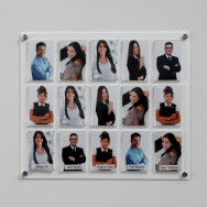 Acrylic Staff  Photo Board with 3x4 Inch Pocket