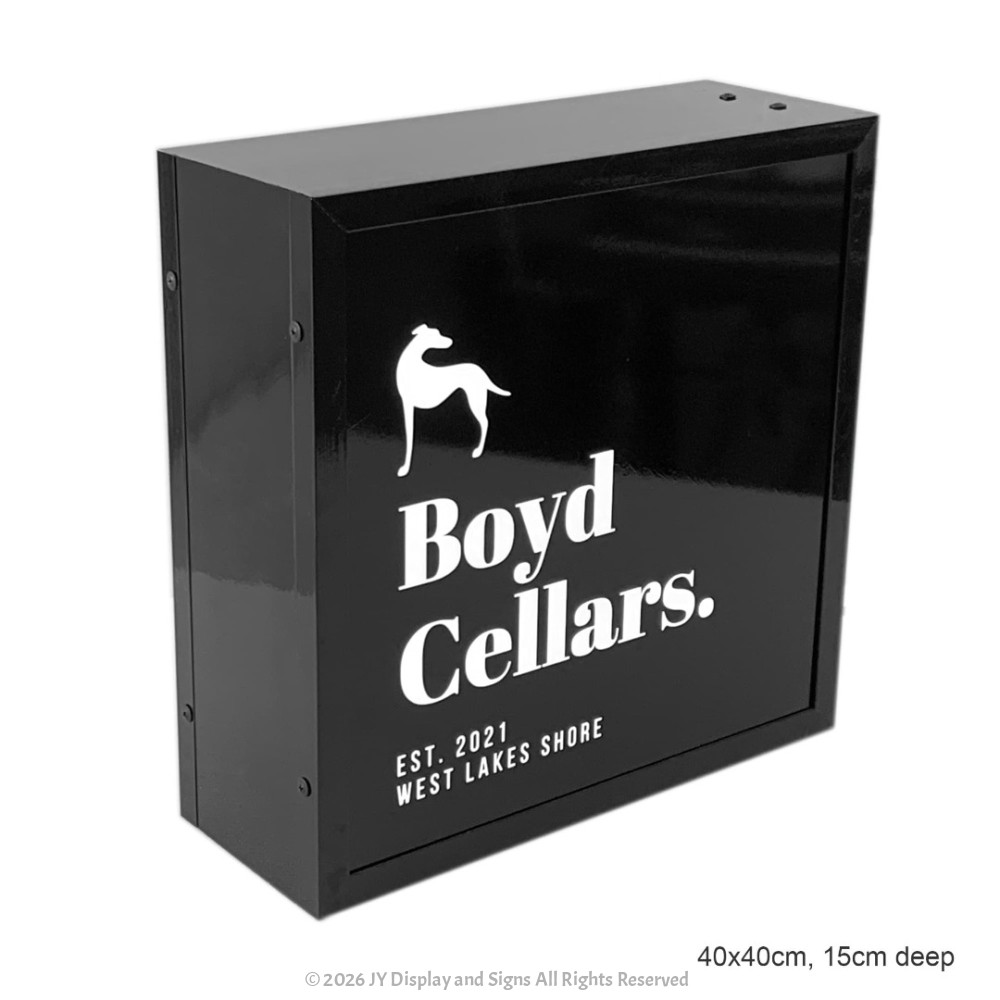 Double-Sided Projecting Light Box - 40x40cm - BOXP4040A | JY Display
