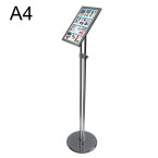 Free Standing Silver Poster Stand - A4