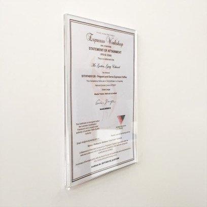 Full-View Acrylic Sign Holder - 3x4 Inch