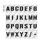 150mm High Individual Number or Letter Stencil