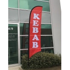 Kebab Flag  - Advertising Flags / Feather Flag - Pre-made Flag
