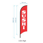 Sushi Flag  - Advertising Flags / Feather Flag - Pre-made Flag