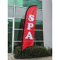 SPA Flag  -  Advertising Flags - Feather Flag - Pre-made Flag