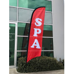 SPA Flag  -  Advertising Flags - Feather Flag - Pre-made Flag