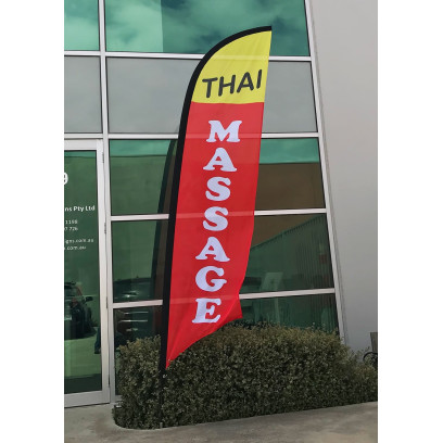 Thai Massage Flag  -  Advertising Flags - Feather Flag - Pre-made Flag