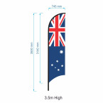 Australia Flag - Pre-made Australian National Flag - Feather Advertising Flag