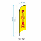 Finish Flag  - Advertising Flags - Feather Flag - In Stock