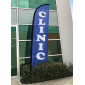 Clinic Flag  - Advertising Feather Flag - Pre-made Flag