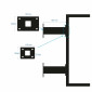 Light Box Wall Brackets / Wall Mounted Projecting Brackets - One Pair