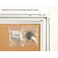Cork Board Lockable & Water Resistant Holds 4 x A4