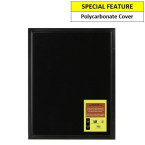 Black Magnetic Notice Board Holds 9 x A4 or 4 x A3