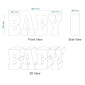 Baby Foam Letter 3D Baby Table Base - 700mm high 300mm deep