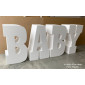 Baby Foam Letter  / Baby Free Standing 3D Letter / Baby Table Base - 1m high 40cm deep