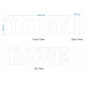 Stackable Big LOVE Letters / Stack-able Giant LOVE 3D Letters