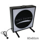 60x60cm Portable Freestanding LED Light Box / Floor Stand Light Box - Double-Sided