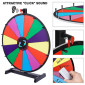 24 Tabletop Dry Erase Spinning Prize Wheel /  Editable Dry Erase Fortune Carnival Game Wheel