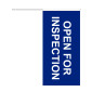 Open For Inspection Flag Banner / Real Estate Flag - Blue