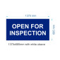 Open For Inspection Flag Banner / Real Estate Flag - Blue