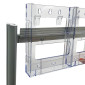40 X A4 Mobile Floor Brochure Stand / Movable Floor Brochure Display Stand for Reception Area