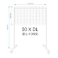 50 X DL Mobile Floor Brochure Stand / Freestanding Brochure Display Stand