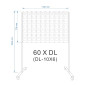 60 X DL Mobile Floor Brochure Stand / Freestanding Brochure Display Stand
