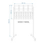 8 A4+16 DL Mobile Floor Brochure Stand / Freestanding Brochure Display Stand System