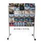 10 A4+30 DL Multi-Pocket Mobile Brochure Stand / Free Standing Holder