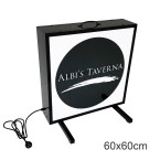 50x50cm Portable Freestanding LED Light Box / Floor Stand Light Box - Double-Sided