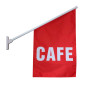 Cafe Flag Kit / Wall Mounted Flag Kit / Advertising Cafe Flag Set