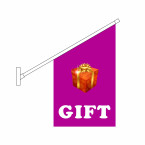 Gift Flag Kit / Wall Mounted Flag Kit / Advertising Gift Flag Set