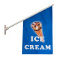 Ice Cream Flag Kit / Wall Mounted Advertising Ice Cream Flag Kit