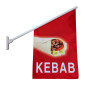 Kebab Flag Kit / Wall Mounted Advertising Kebab Flag Kit