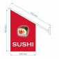 Sushi Flag Kit / Wall Mounted Advertising Sushi Flag Kit